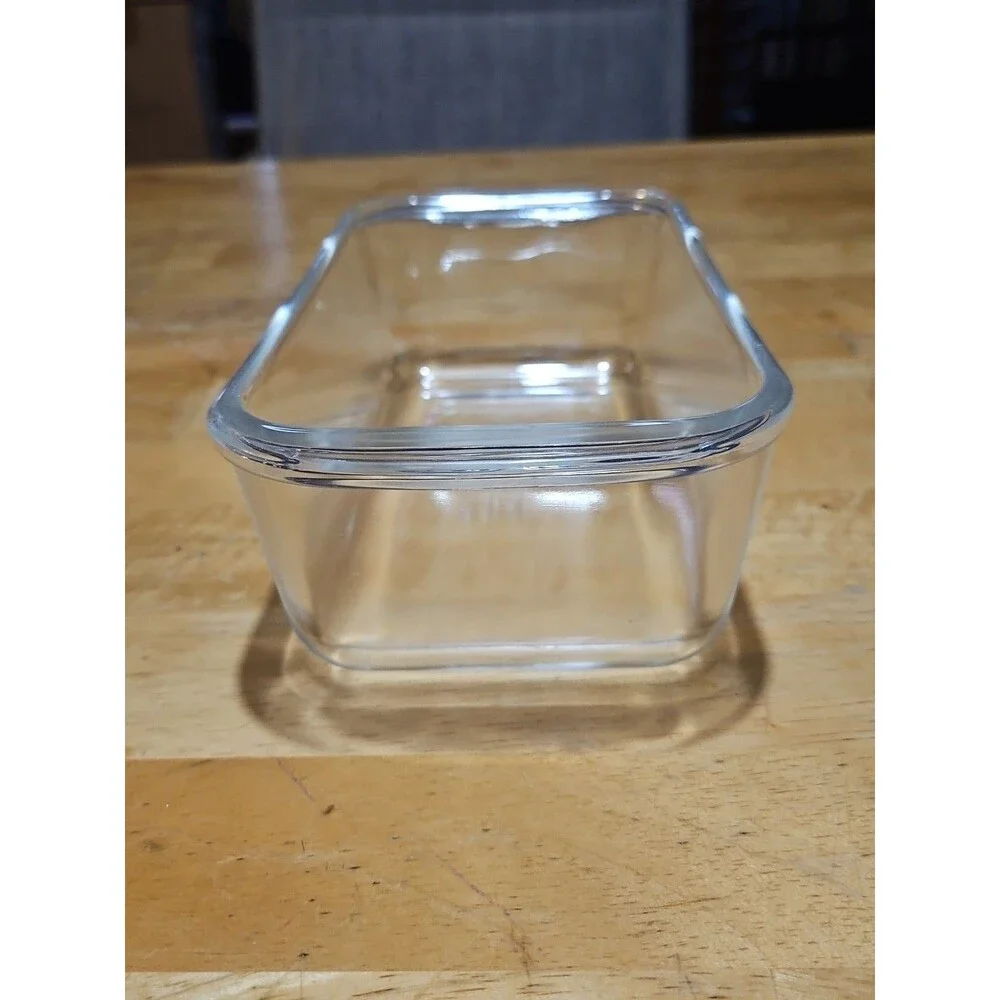 Vintage Pyrex Clear Glass 1.5 QT Casserole Dish Bread Loaf Pan #213 8.5x4.5x2.5